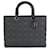 Grand sac Lady Dior en cuir de veau Ultramatte Cannage noir  ref.614471