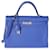 Hermès Hermes Bleu Electrique Togo Retourne Kelly 35 PHW Cuir  ref.614515