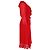 Alexa Chung Ada Vestido Georgette Midi com babados em poliéster vermelho - vista 2