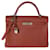 Hermès Hermes Cuivre Fjord Retourne Kelly 32 PHW Red  ref.614591