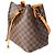 Néonoé Louis Vuitton Safran in pelle gialla e Damier Ebene Neonoe mm Marrone - vista 4