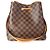 Néonoé Louis Vuitton Safran in pelle gialla e Damier Ebene Neonoe mm Marrone - vista 6