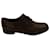 Zapatos Oxford con cordones en cuero marrón Prada Cap Toe Castaño  ref.614680
