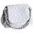 Chanel Sac à bandoulière avec logo CC Cuir Blanc  ref.614991