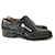 Givenchy Zip Side Black Leather Brogues  ref.615050
