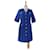 Maje Dresses Blue Cotton  ref.615193