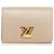 Louis Vuitton Brown Epi Twist Compact Wallet Beige Leather  ref.615215