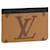 Louis Vuitton LV-Kartenhalter mit der Seite nach oben, neu Braun Leder  ref.615462