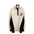 Louis Vuitton (Louis Vuitton) 21AW bicolore col haut avec pull à manches longues en maille demi-zip blanc / noir Coton Polyamide  ref.615581