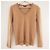 Jigsaw Pullover aus reinem Kaschmir mit V-Ausschnitt in Kamelbeige. S Größe - Ansicht 2