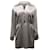 Nanushka Hemdkleid mit Ausschnitten aus taupefarbenem Triacetat-Polyester Grau Synthetisch  ref.615784