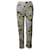 Pantalones Ganni con cintura elástica y estampado floral en viscosa blanca Blanco Fibra de celulosa  ref.615826
