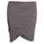Isabel Marant Mini-jupe portefeuille froncée en coton gris  ref.615830
