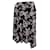 Falda midi floral en viscosa negra de Paco Rabanne Fibra de celulosa  ref.615841