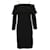 Iris & Ink Off The Shoulder Midi Dress in Black Polyester   ref.615842