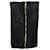 Zimmermann Falda de talle alto con cremallera en denim de algodón negro  ref.615915