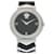 Reloj de mujer Gianni Versace Medusa Negro Cuero Plata Chapado en oro  ref.615980