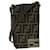 FENDI Zucca Canvas Shoulder Bag Brown Auth rd2454 Black  ref.616099