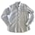 camicia bianca in lino a righe blu Massimo dutti T. l (Dimensione del colletto 41-42) Bianco Blu chiaro Biancheria  ref.616126