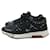 Versace Sneakers Black Leather  ref.616341