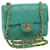 CHANEL Mini Matelasse Flap Chain Shoulder Bag Lamb Skin Light Blue Auth 29527a Leather  ref.616591