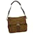 PRADA Shoulder Bag Nylon Leather Brown Auth fm1542  ref.616598