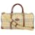Autre Marque Beige Nova Check Boston Duffle Travel Bag with Strap Leather  ref.616691