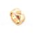 CHANEL COCO CRUSH GM J-RING10574 T 54 In Gelbgold 18K GESTEPPTER GOLDRING Golden Gelbes Gold  ref.617171