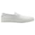 Tod's Tods Pantofola Slip-on Loafers in White Leather  ref.617546