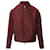 Prada Zip Up Jacket in Burgundy Polyester  Dark red  ref.617555