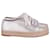 Sophia Webster Metallic Espadrille Lace-Up Shoes in Silver Leather Silvery  ref.617558