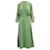 Victoria Beckham Pleated A-Line Dress in Green Polyester  ref.617564