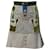 Peter Pilotto Mini-jupe ajustée et évasée à imprimés multiples en laine multicolore Blanc Écru  ref.617596