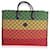 Bolso tote grande de lona Gucci Rainbow GG  ref.617601