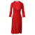 Vestido Wrap Reformation em Viscose Vermelha Vermelho Fibra de celulose  ref.617604