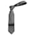 Prada Gestreifte und gepunktete Krawatte aus grauer Seide  ref.617610