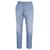Pantaloni cropped slim fit con ricamo Gucci in cotone blu  ref.617613