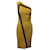 Vestido Escada Bodycon Um Ombro em Viscose Amarela Amarelo Fibra de celulose  ref.617648