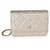 Wallet On Chain Mini portafoglio Chanel in pelle di capra trapuntata oro metallizzato su catena D'oro  ref.617649