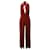Eres Abby Halter Neck Wide-Leg Jumpsuit in Red Polyamide  Nylon  ref.617759