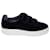 Sandro Paris Velcro Low Top Sneakers in Navy Blue Velvet  ref.617779