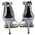 Stuart Weitzman Ankle Strap Open Toe High Heel Sandalen aus silbernem Leder Metallisch - Ansicht 5