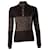 Dolce & Gabbana Pullover con abbottonatura bicolore in lana Laine Marrone/Beige  ref.617799