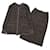 Dior Skirt Suit Brown Black Golden Acrylic  ref.617856