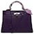 Exceptional Hermès Kelly handbag 35 turned shoulder strap in Epsom Anemone leather , palladium silver metal trim Pink  ref.618998