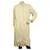 Marella Ecru Cotton Off White Single Breasted Trench Jacket Coat size It 44 Beige  ref.619038