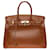 Hermès Superb Limited Edition Hermes Birkin Handbag 35 Fauve Tadelakt leather "Ghillies", Permabrass metal trim Brown  ref.619041