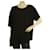 Neil Barrett Camiseta larga estilo oversize holgada asimétrica negra Top Talla S Negro Acetato  ref.619055