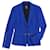 Veste de tailleur Alexander McQUEEN 2façon manches longues laine Viscose Elasthane Polyamide Bleu  ref.619066