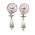 Chanel Earrings Pink Cream Gold hardware Metal Pearl  ref.619737
